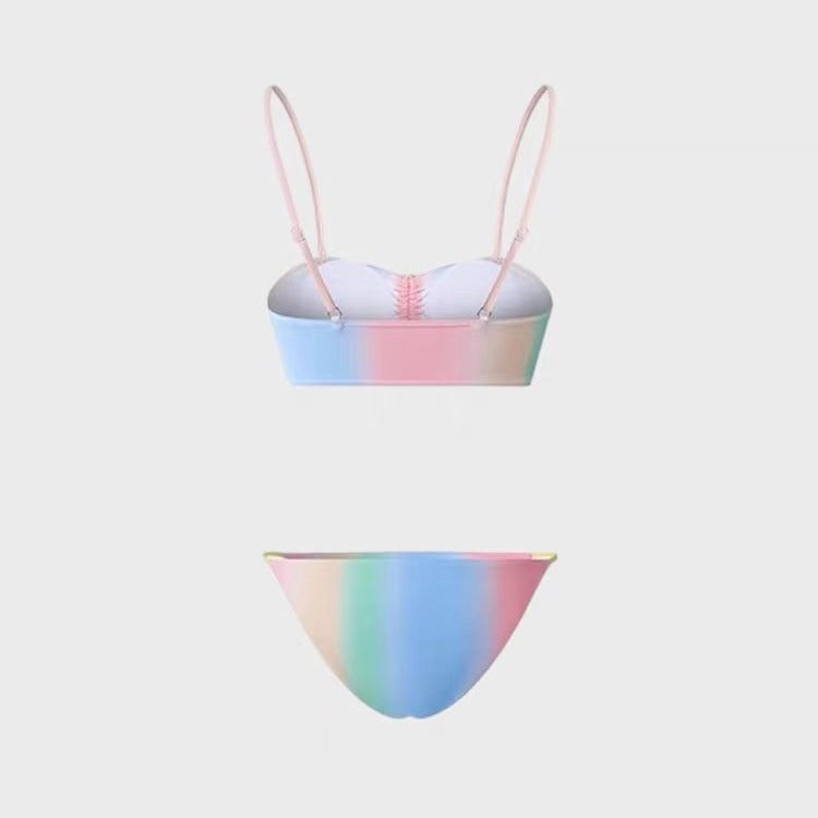 Women's Lace Up Bikini Swimsuit Triangle Fashion - Leverage On Heroes Women Store