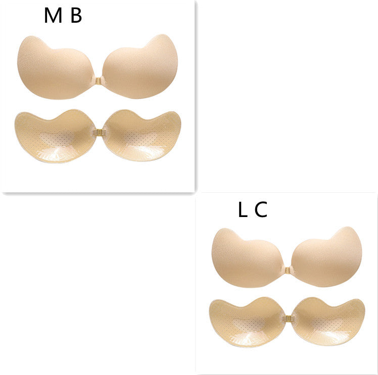 Invisible Push Up Bra Backless Strapless Bra Seamless Front Closure Bralette Underwear - Leverage On Heroes Women Store