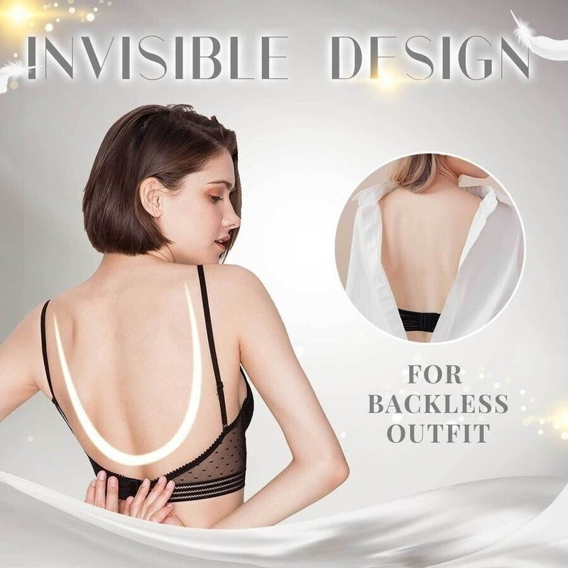 Backless Bra Invisible Bralette Thin Lace Wedding Bras Low Back Underwear Push Up Brassiere Women Seamless Sexy BH Top - Leverage On Heroes Women Store